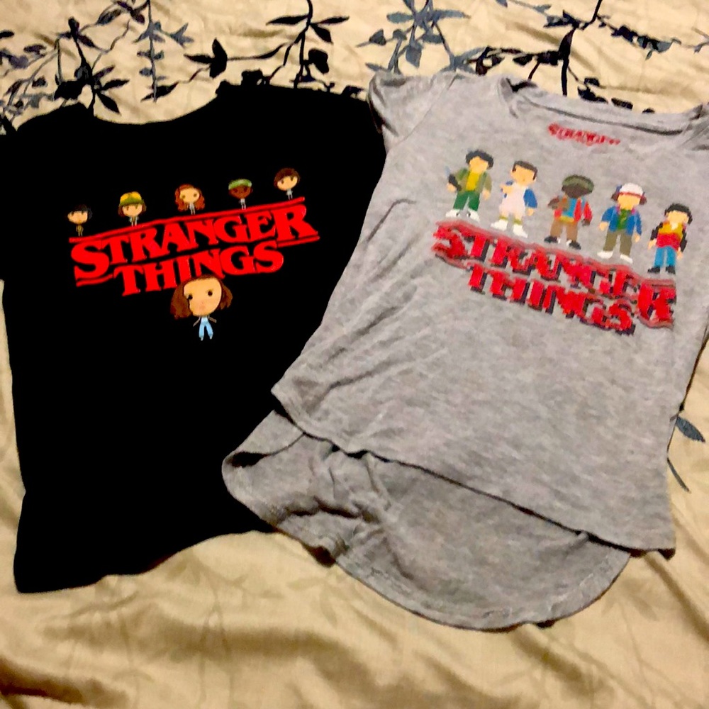 Bundle of 2 Stranger Things girl shirts